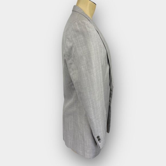 Sid Landen Merit Benchmark Men's 2-Piece Suit‎ Gray 42R Flat Front Pants 38x31 - Picture 2 of 16